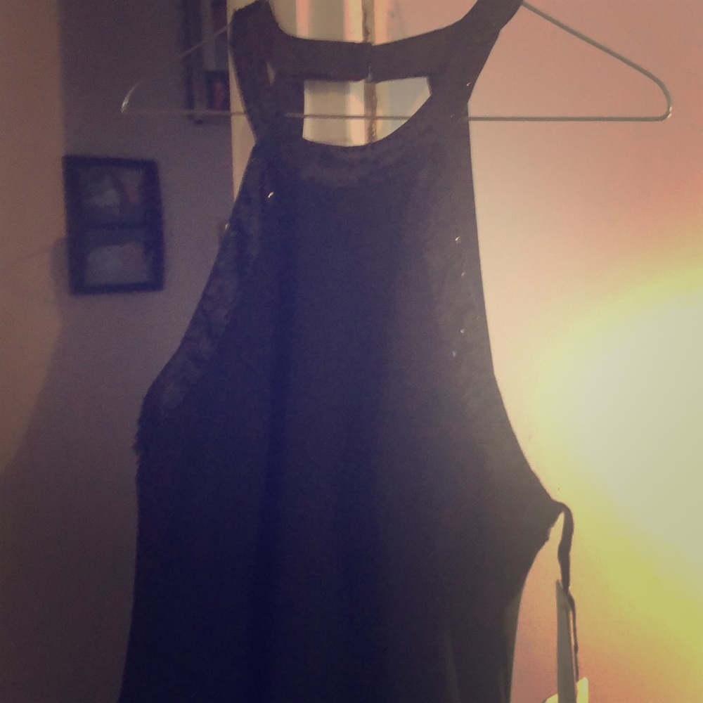 Black evening dress ... never worn